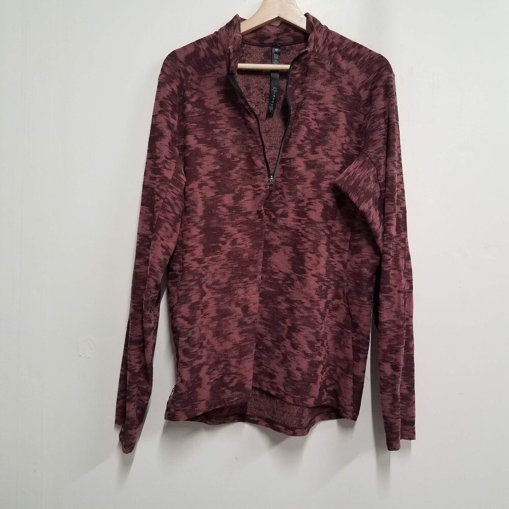 Lululemon Surge Warm Half Zip Performance Pullover Mens L LM3DBWS Duii Rulu